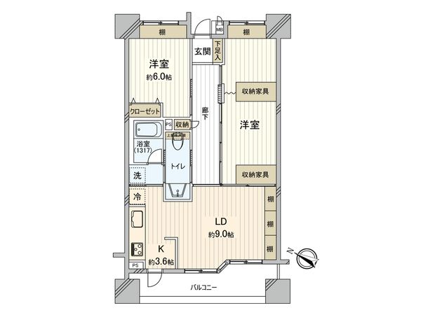 落合シティタワー 間取図(平面図)
