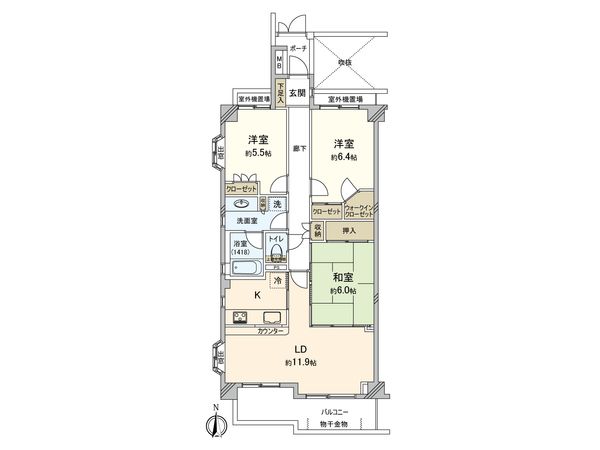 ファミールグラン目白 間取図(平面図) ファミールグラン目白 間取図(平面図)