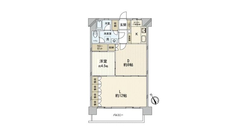 戸山ハイツ 間取図(平面図)