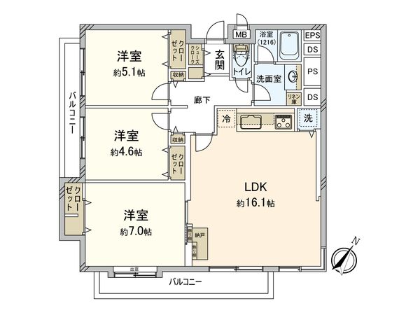 ハウス高田馬場 間取図(平面図)