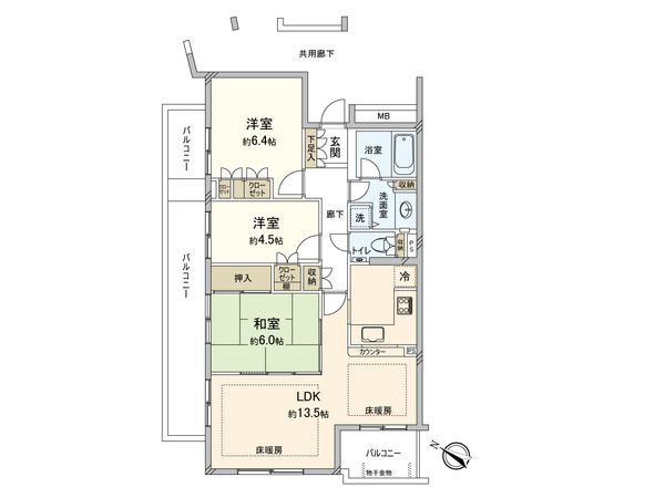 パーク・コート落合台 間取図(平面図) パーク・コート落合台 間取図(平面図)