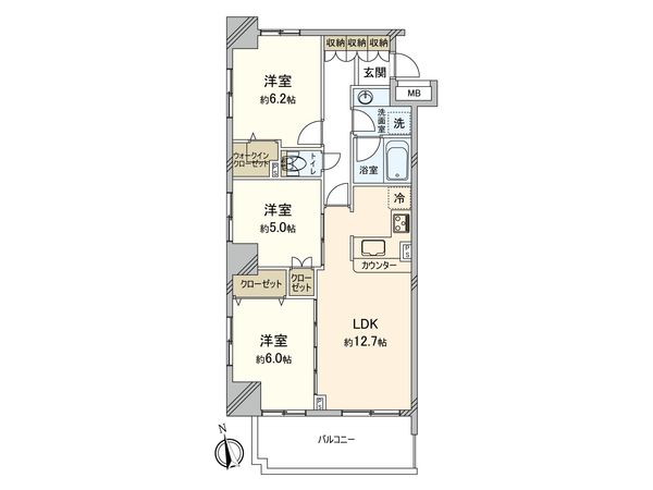 藤和シティホームズ西早稲田 間取図(平面図) 藤和シティホームズ西早稲田 間取図(平面図)