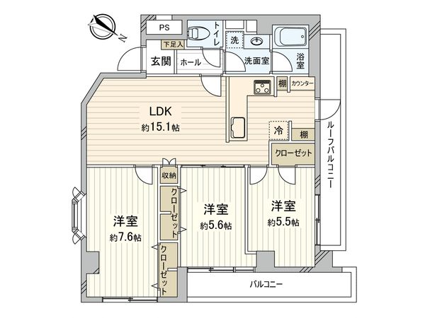 ハイネス早稲田 間取図(平面図) ハイネス早稲田 間取図(平面図)