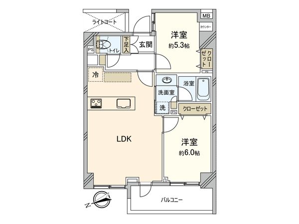 ライフピア新宿中落合 間取図(平面図)