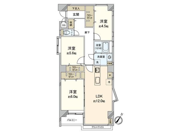 哲学堂リリエンハイム 間取図(平面図) 哲学堂リリエンハイム 間取図(平面図)