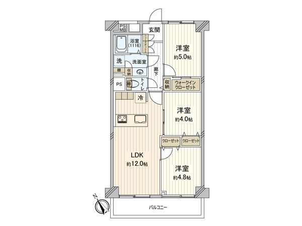 サンファミール西早稲田 間取図(平面図)