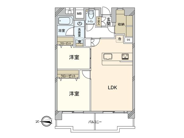 ニュータウンオークボ 間取図(平面図) ニュータウンオークボ 間取図(平面図)