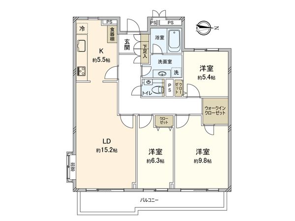 グランディコア中野弥生町 間取図(平面図) グランディコア中野弥生町 間取図(平面図)