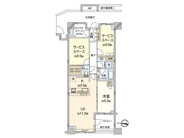 クレヴィア新宿中落合WEST 間取図(平面図) クレヴィア新宿中落合WEST 間取図(平面図)