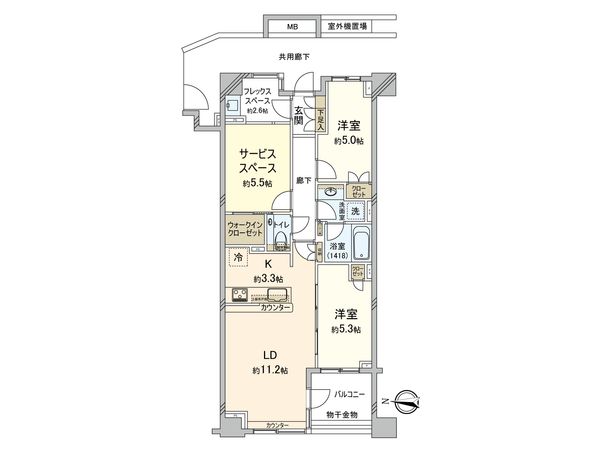 クレヴィア新宿中落合WEST 間取図(平面図) クレヴィア新宿中落合WEST 間取図(平面図)