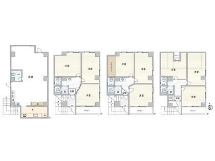 新宿区高田馬場2丁目 一棟ビル 間取図(平面図) 間取図(平面図)