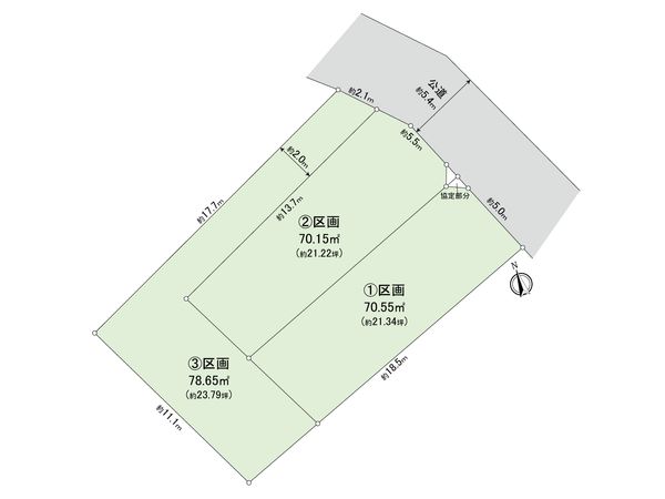 桜丘3丁目 土地 1区画 区画図 桜丘3丁目 土地 1区画 区画図