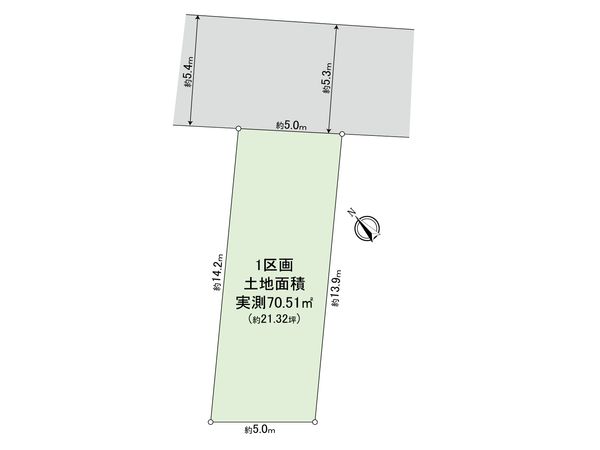 桜丘3丁目 土地 1区画 区画図 桜丘3丁目 土地 1区画 区画図