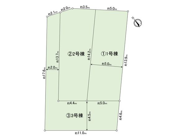 桜丘3丁目 土地 2区画 区画図 桜丘3丁目 土地 2区画 区画図
