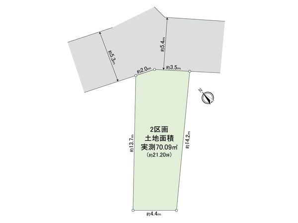 桜丘3丁目 土地 2区画 区画図 桜丘3丁目 土地 2区画 区画図