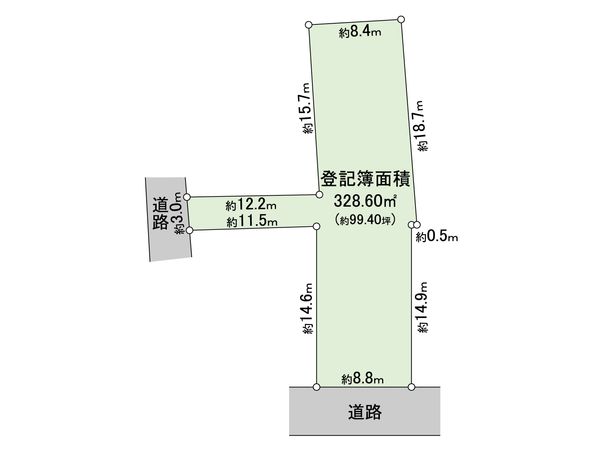 渋谷区初台1丁目 土地 区画図 区画図