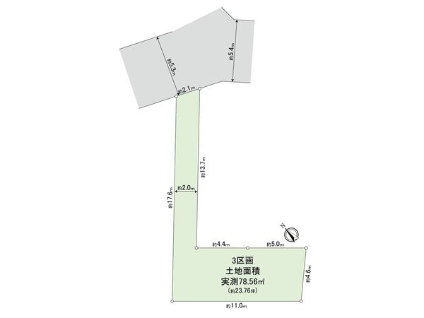 桜丘3丁目 土地 3区画 区画図