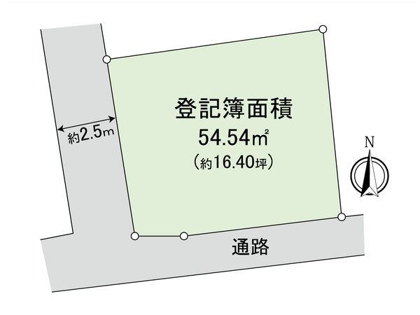 渋谷区笹塚2丁目 土地 区画図