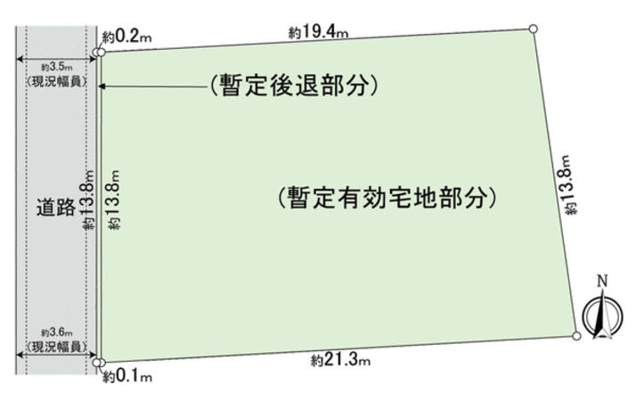 渋谷区初台2丁目 土地 地形図