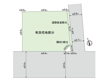 大森北4丁目 土地 区画図