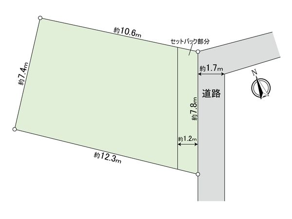 渋谷区幡ヶ谷三丁目土地 区画図 渋谷区幡ヶ谷三丁目土地 区画図