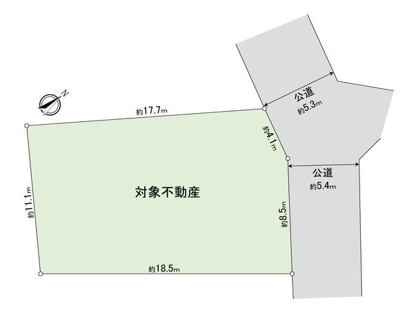 世田谷区桜丘3丁目 土地 区画図