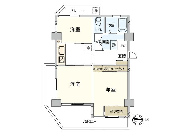パークサイド東新宿 間取図(平面図) パークサイド東新宿 間取図(平面図)