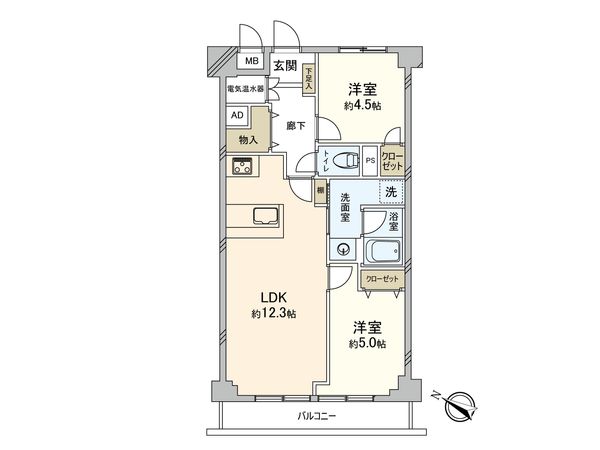 ライオンズマンション初台 間取図(平面図) ライオンズマンション初台 間取図(平面図)