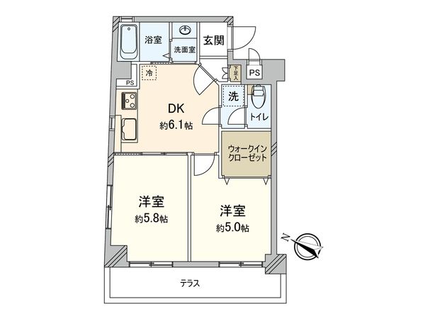 サンピア幡ヶ谷公園 間取図(平面図)