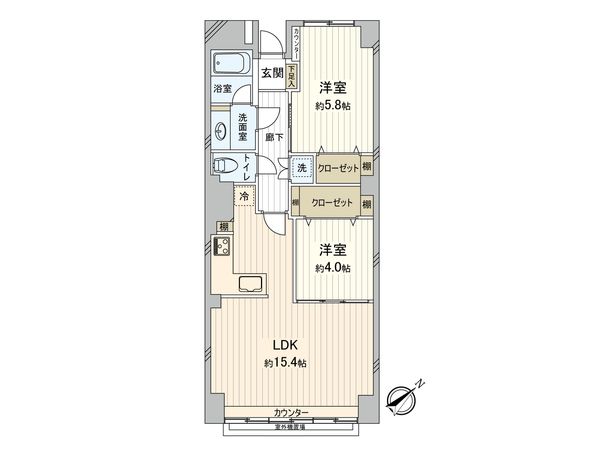 グリーンヒル新宿 間取図(平面図)
