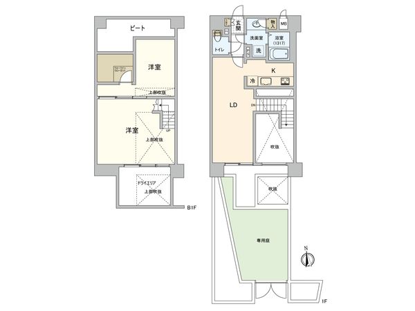 エクセルシオール新宿西戸山 間取図(平面図) エクセルシオール新宿西戸山 間取図(平面図)