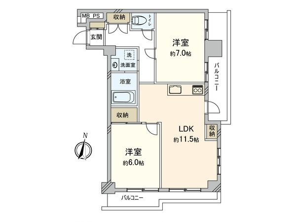 新宿セントビラ永谷 間取図(平面図) 間取図(平面図)