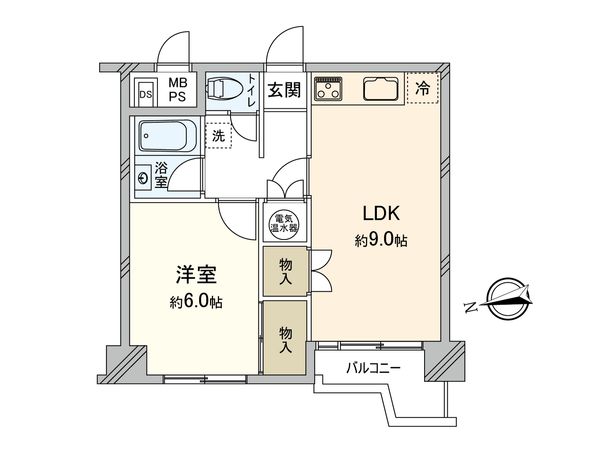 ノア新宿1号館 間取図(平面図)