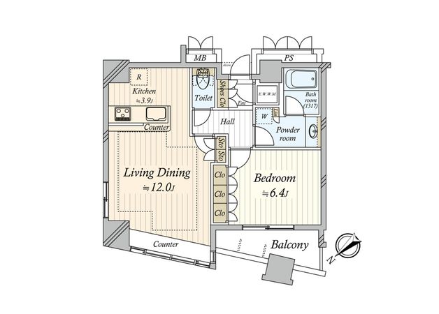 新宿アインスタワー 間取図(平面図)