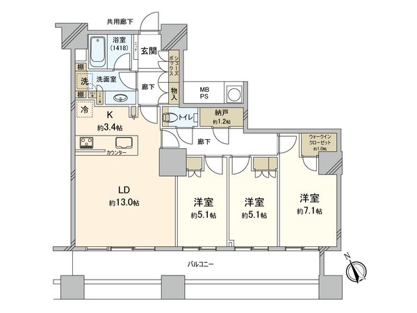 間取図(平面図)