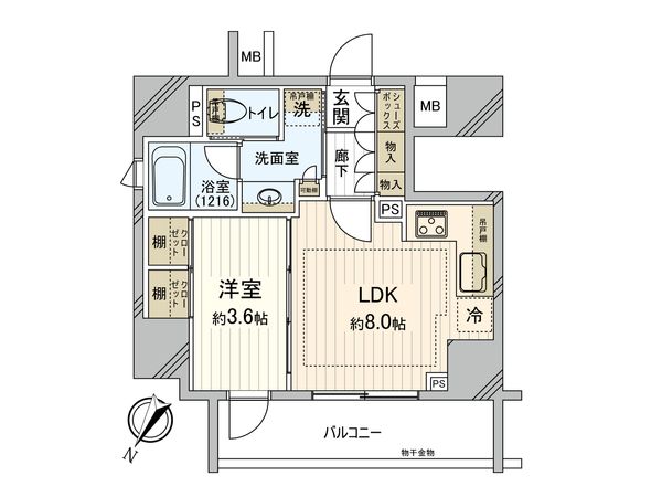 シティインデックス千代田神保町 間取図(平面図)