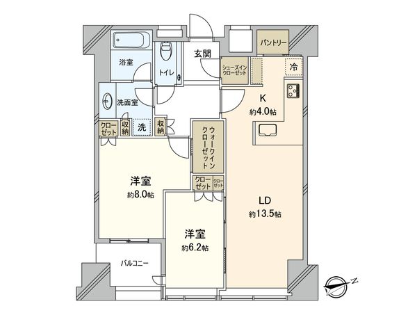 セントラルパークタワー・ラ・トゥール新宿 間取図(平面図)