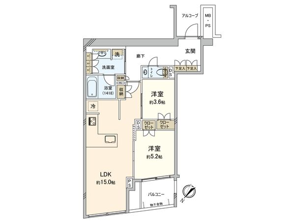 プラウド参宮橋 間取図(平面図) プラウド参宮橋 間取図(平面図)