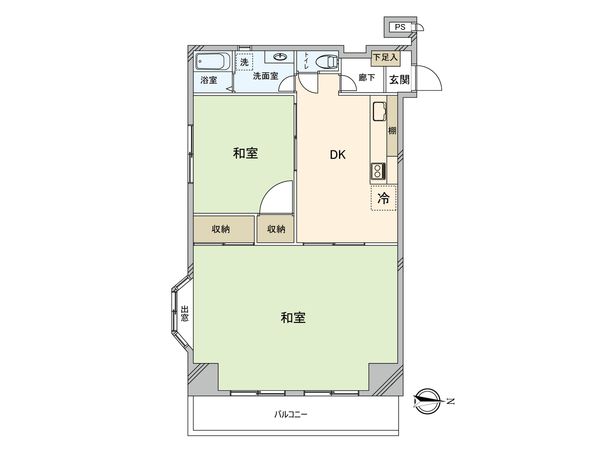 グランドパレス沼袋 間取図(平面図) グランドパレス沼袋 間取図(平面図)