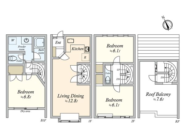 新宿ウエスト424 間取図(平面図) 新宿ウエスト424 間取図(平面図)