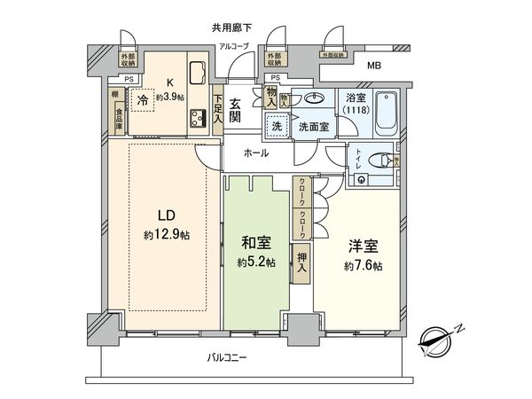 西新宿パークサイドタワー・西新宿三井ビルディング 間取図(平面図)