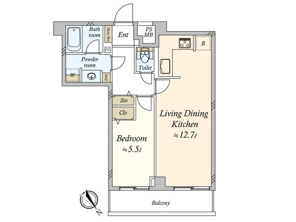 ライオンズガーデン幡ヶ谷 間取図(平面図) 間取図(平面図)