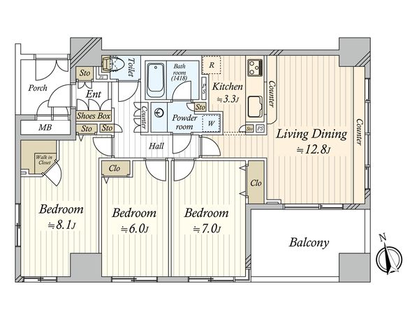 東新宿レジデンシャルタワー 間取図(平面図) 間取図(平面図)