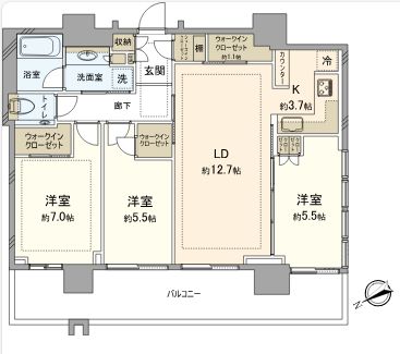 It’s東京フォーサイトスクエア 間取図(平面図) It’s東京フォーサイトスクエア 間取図(平面図)