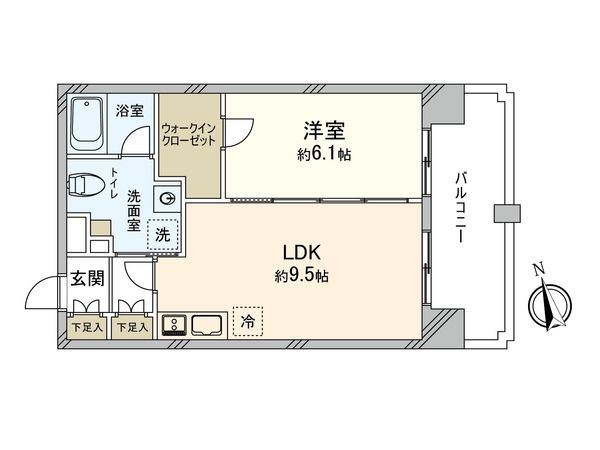 ラグジュアリーアパートメント東中野Ⅱ 間取図(平面図)