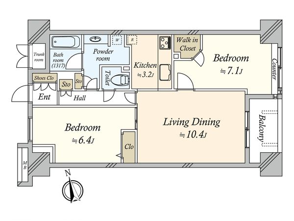 東新宿レジデンシャルタワー 間取図(平面図)