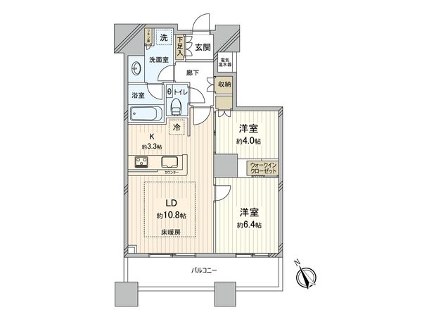 ザ・パークハウス西新宿タワー60 間取図(平面図)