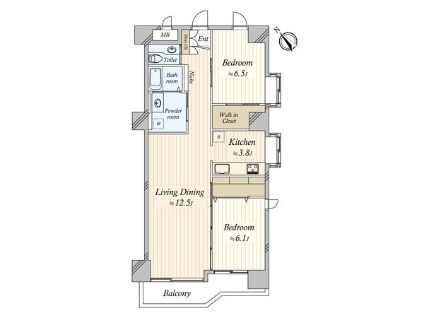 北参道ダイヤモンドパレス 間取図(平面図)