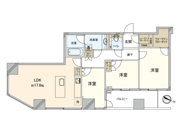 シティタワー新宿新都心 間取図(平面図)