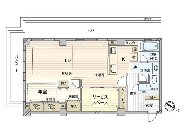 NK麹町コータース 間取図(平面図)